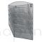 Organizer na dokumenty, 5 półek metalowy A4 srebrny siatka 315x440x120mm