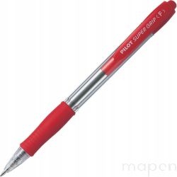Długopis automatyczny olejowy PILOT SUPER GRIP PIBPGP-10R-R 0,7mm czerwony