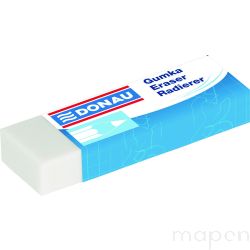 Gumka uniwersalna DONAU, 62x21x11mm, biała
