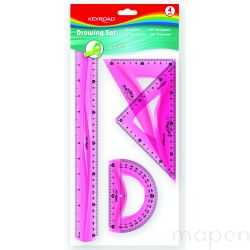 Zestaw geometryczny KEYROAD Flexible duľy, zawieszka, mix kolorów