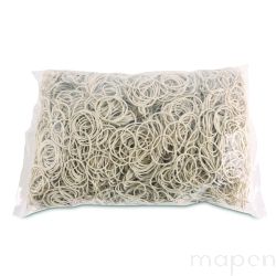 Gumki recepturki OFFICE PRODUCTS, średnica 30mm, 1,5x1,5mm, 60% kauczuku, 1000g, zgrzewka, białe