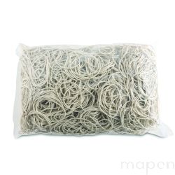 Gumki recepturki OFFICE PRODUCTS, średnica 50mm, 1,5x1,5mm, 60% kauczuku, 1000g, zgrzewka, białe