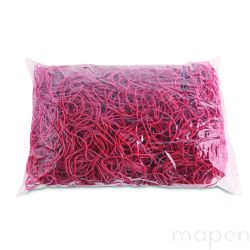 Gumki recepturki OFFICE PRODUCTS, średnica 50mm, 1,5x1,5mm, 60% kauczuku, 1000g, zgrzewka, czerwone