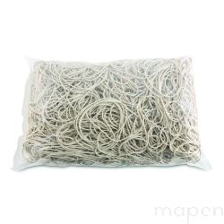 Gumki recepturki OFFICE PRODUCTS, średnica 70mm, 1,5x1,5mm, 60% kauczuku, 1000g, zgrzewka, białe