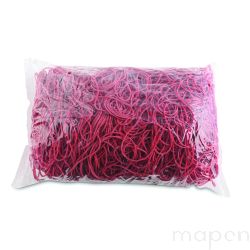 Gumki recepturki OFFICE PRODUCTS, średnica 70mm, 1,5x1,5mm, 60% kauczuku, 1000g, zgrzewka, czerwone