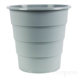 Kosz na śmieci OFFICE PRODUCTS, pełny, 16l, szary