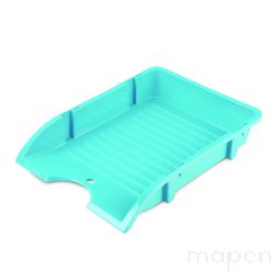 Szufladka na biurko DONAU, niełamliwa, PP, A4, turkusowy