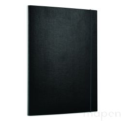 Teczka skrzydłowa na dokumenty A4/15mm z gumką PP czarna