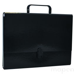 Teczka organizer z rączką i zamkiem na dokumenty A4/50mm czarna