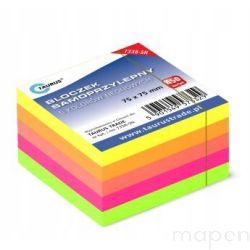 BLOCZEK SAMOPRZYLEPNY KARTECZKI KOSTKA TAURUS 450K NEON 75x75