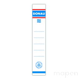 Etykiety samoprzylepne do segregatora DONAU, 33x153mm, jednostronne, 20szt.