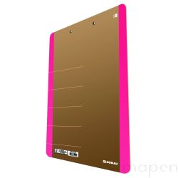 Clipboard, podkład, deska z klipem , DONAU, A4, różowa