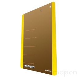 Clipboard DONAU Life, karton, A4, z klipsem, żółty