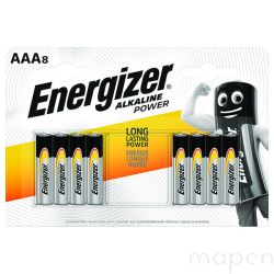 Bateria ENERGIZER Alkaline Power, AAA, LR03, 1,5V, 8szt.