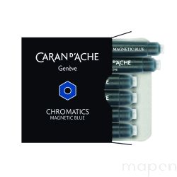Naboje CARAN D'ACHE Chromatics Magnetic Blue, 6szt., jasnoniebieskie