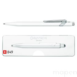 Długopis CARAN D'ACHE 849 Pop Line Fluo, M, w pudełku, biały