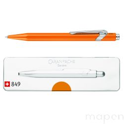 Długopis CARAN D'ACHE 849 Pop Line Fluo, M, w pudełku, pomarańczowy