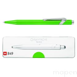 Długopis CARAN D'ACHE 849 Pop Line Fluo, M, w pudełku, zielony