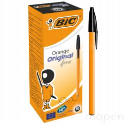 BIC ORANGE ORIGINAL FINE CZARNY DŁUGOPIS OP. 20SZT