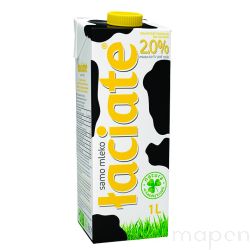 Mleko ŁACIATE, 2%, 1 l