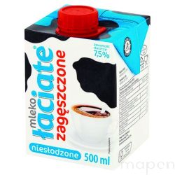 Mleko UHT ŁACIATE, zagęszczone, niesłodzone 0,5 l