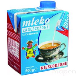 Mleko GOSTYŃ, zagęszczone, niesłodzone, 0,5 l