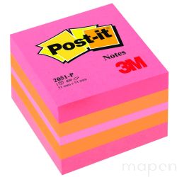 Mini Kostka samoprzylepna POST-IT? (2051P), 51x51mm, 1x400 kart., różowa