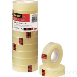 Taśma biurowa ekonomiczna SCOTCH? (508), 15mm, 33m, 10szt., transparentny 