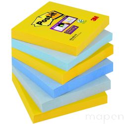 Bloczek samoprzylepny POST-IT Super Sticky (654-6SS-NY), 76x76mm, 6x90 kart., new york