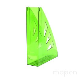 Pojemnik na dokumenty OFFICE PRODUCTS, ażurowy, A4/70mm, transparentny zielony