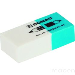 Gumka wielofunkcyjna DONAU, 41x18x11mm, niebiesko-biała