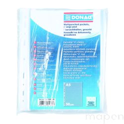 Koszulki na dokumenty DONAU, PP, A5, groszkowe, 50mikr., 100szt.