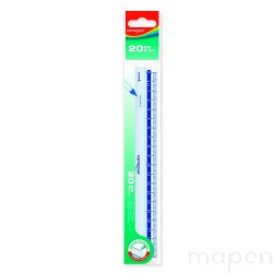 Linijka plastikowa KEYROAD, 20 cm, zawieszka, transparentna