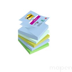 Bloczek samoprzylepny POST-IT Super sticky Z-Notes (R330-5SS-OAS), 76x76mm, 5x90 kar
