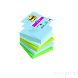 Bloczek samoprzylepny POST-IT Super sticky Z-Notes (R330-5SS-OAS), 76x76mm, 5x90 kart.