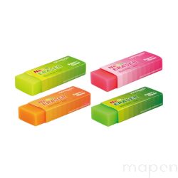 Gumka uniwersalna KEYROAD, neon, pakowane, na displayu, mix kolorów 1szt