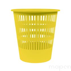 Kosz na śmieci DONAU LIFE, ażurowy, 12l, pastel, żółty