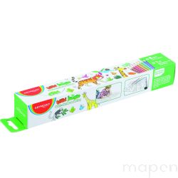 Naklejka na ścianę KEYROAD Jungle Animal, do kolorowania, 206x30cm + 8 kredek, mix kolorów