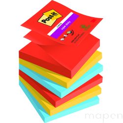 Karteczki samoprzylepne Post-it Super Sticky Z-Notes, PLAYFUL, 76x76mm, 6x90 kart.