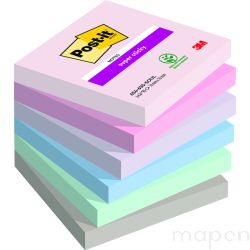 Karteczki samoprzylepne Post-it Super Sticky, SOULFUL, 76x76mm, 6x90 ka