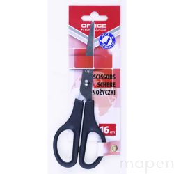 Nożyczki biurowe OFFICE PRODUCTS, klasyczne, 16cm, czarne