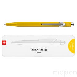 Długopis CARAN D'ACHE 849 Colormat-X, M, w pudełku, żółty