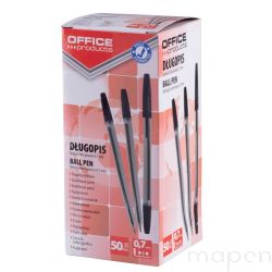 Długopis OFFICE PRODUCTS, 1,0mm, czarny 50SZT