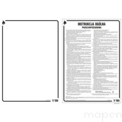 Tabliczka informacyjna Znak TDC, Instrukcja ogólna przeciwpożarowa
