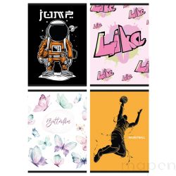 Zeszyt szkolny GIMBOO, A5, w linie, 32 kart., 70gsm, mix