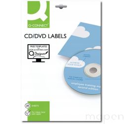 Etykiety na płyty CD/DVD średnica 117mm białe