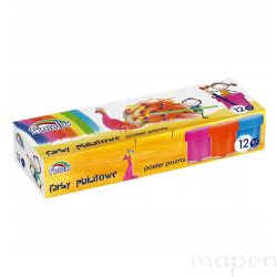 Farby plakatowe szkolne FIORELLO 12kolorów