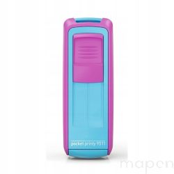 Pieczątka kieszonkowa Trodat 9511 38x14mm RÓŻOWO+TURKUSOWA