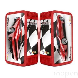 Piórnik szkolny z wyposażeniem , GIMBOO 3 komory Auto