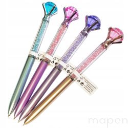 Długopis niebieski z diamentem  Fiorello Mix kolorów